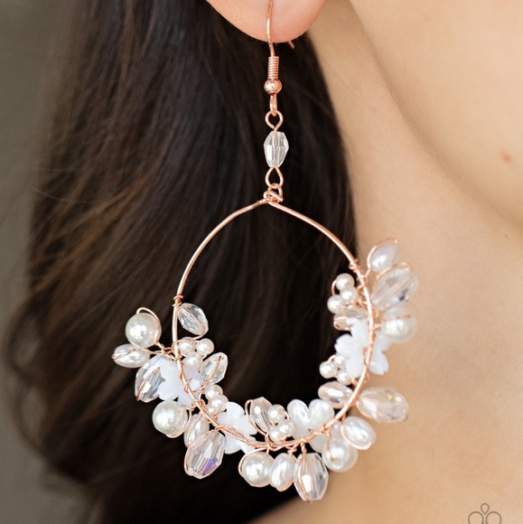 NWT- 4 Piece Paparazzi Jewelry Bundle- Iridescent, Pink, Copper, Gold - Picture 8 of 10